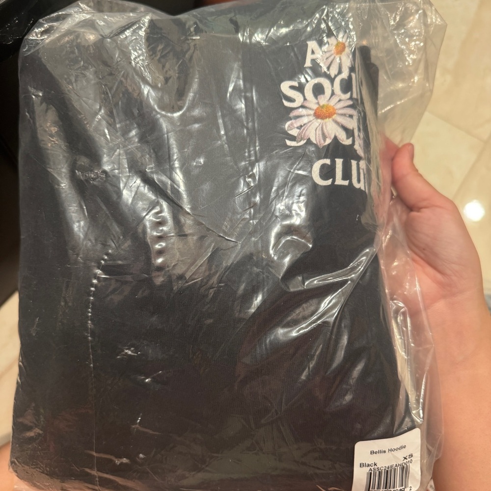 Anti Social Social Club Bellis Hoodie - Black - XS - Picture 3 of 5